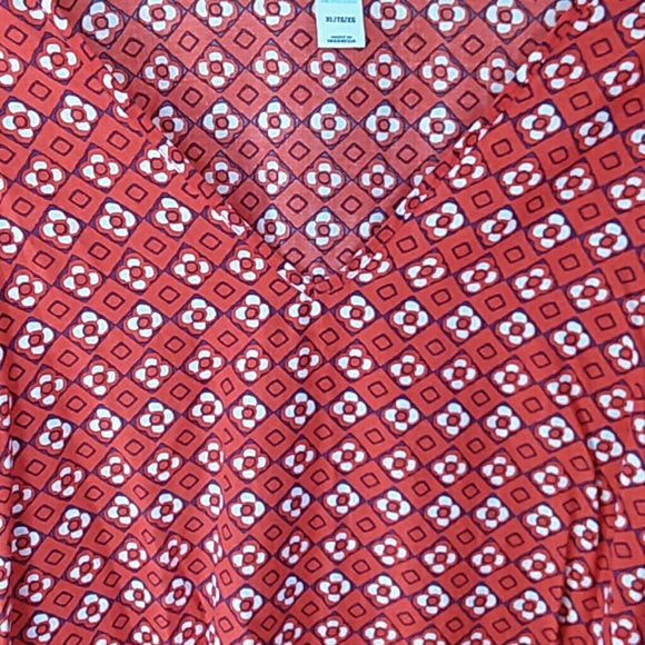 Old Navy Purple, Red, & White Tunic - Picture 4 of 6